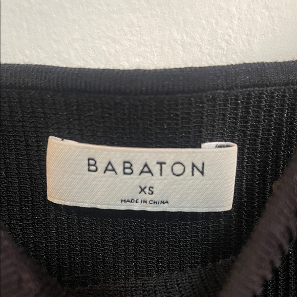 Babaton Black Ribbed Tank Top - Picture 2 of 3